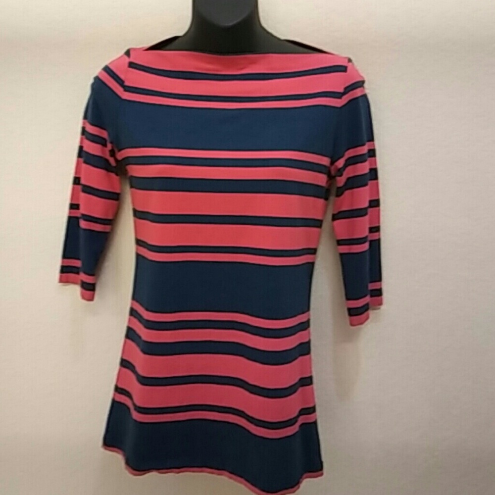 Anthro- Cynthia Rowley Small 3/4 Sleeve Knit Top